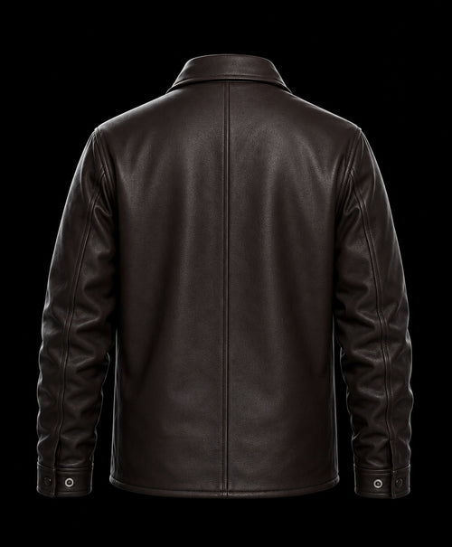 BROWN LEATHER JACKET-(Limited Edition)
